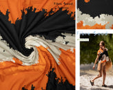 Baumwollstoff Digital Blurry Spots Fibre Mood